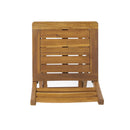 Outdoor Acacia Wood Folding Patio Barstool