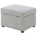 Winter - Upholstered Hydraulic Lift Top Storage Ottoman