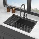 Drop In Kitchen Sink, 16 Gauge Stainless Steel, Topmount