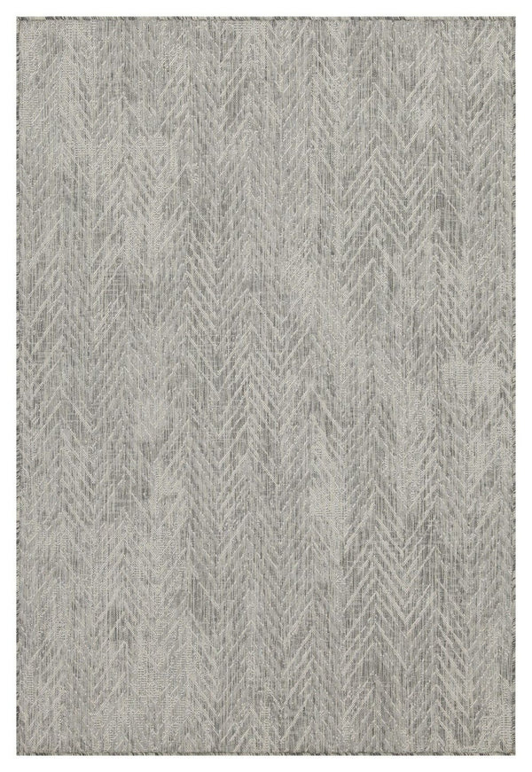 Sunshine - 5'3" X 7'3" Indoor, Outdoor Area Rug - Silver