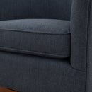 Miramar - Swivel Barrel Chair With Wooden Base