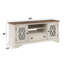 Florian - TV Stand - Oak & Antique White