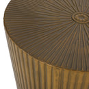 Langseth - Iron Sunburst Side Table Modern Design