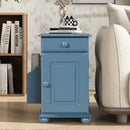 Vintage Flip Top Side Table With USB Ports