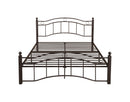 King Size Metal Bed Frame with Headboard and Footboard  Bronze