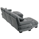 Super Comfort Oversized Modular Sectional Sofa With Movable Ottoman