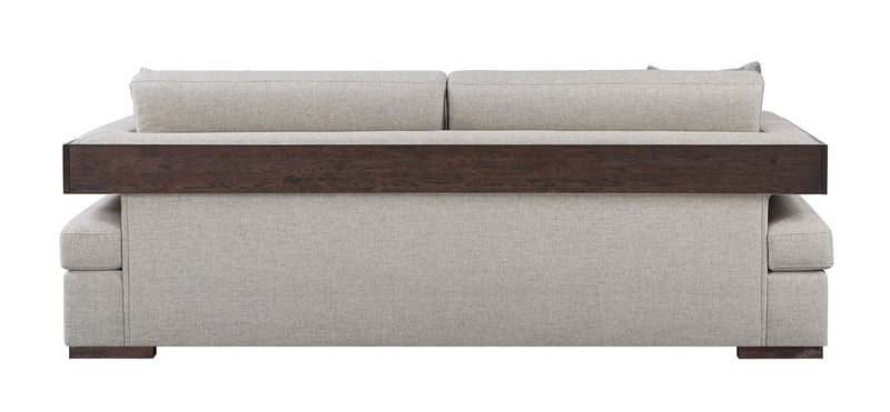 Niamey - Sofa With 4 Toss Pillows - Walnut