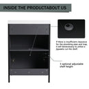 Modern Freestanding Bathroom Vanity With Resin Sink & Soft Close Cabinet Doors