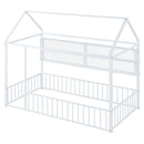 House Frame With Fence And Shelves