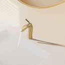 Contemporary Single Handle Lavatory Basin Sink Faucet Brass