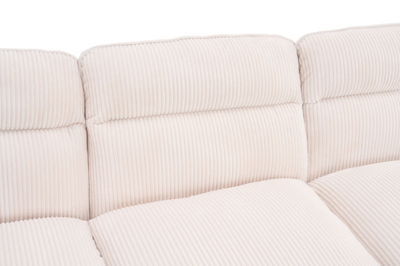 U-Shaped Profile Sofa, Including Two Single Seats And Two Chaise, Modular Sofa, Corduroy Sofa