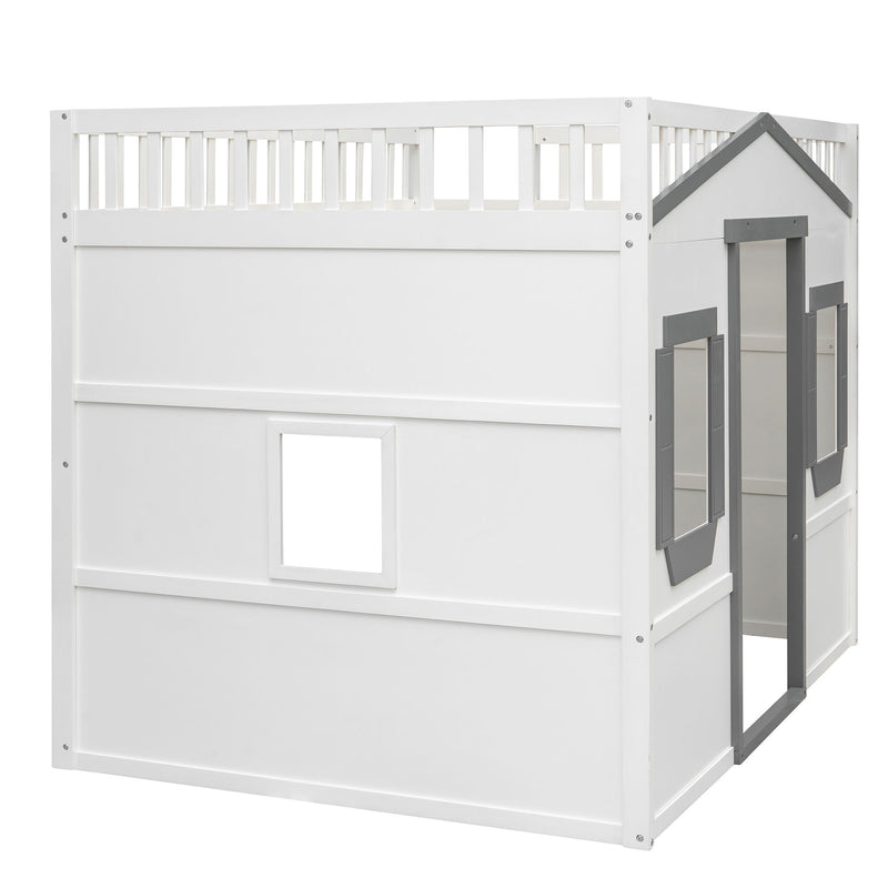 Elegant House Loft Bed With Ladder