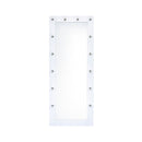 Lindy - Floor Mirror With Lights - White