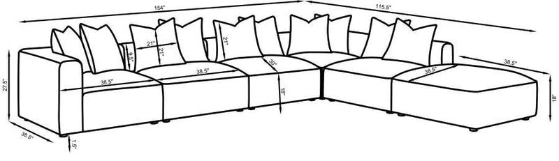 Jennifer - Upholstered Modular Sectional