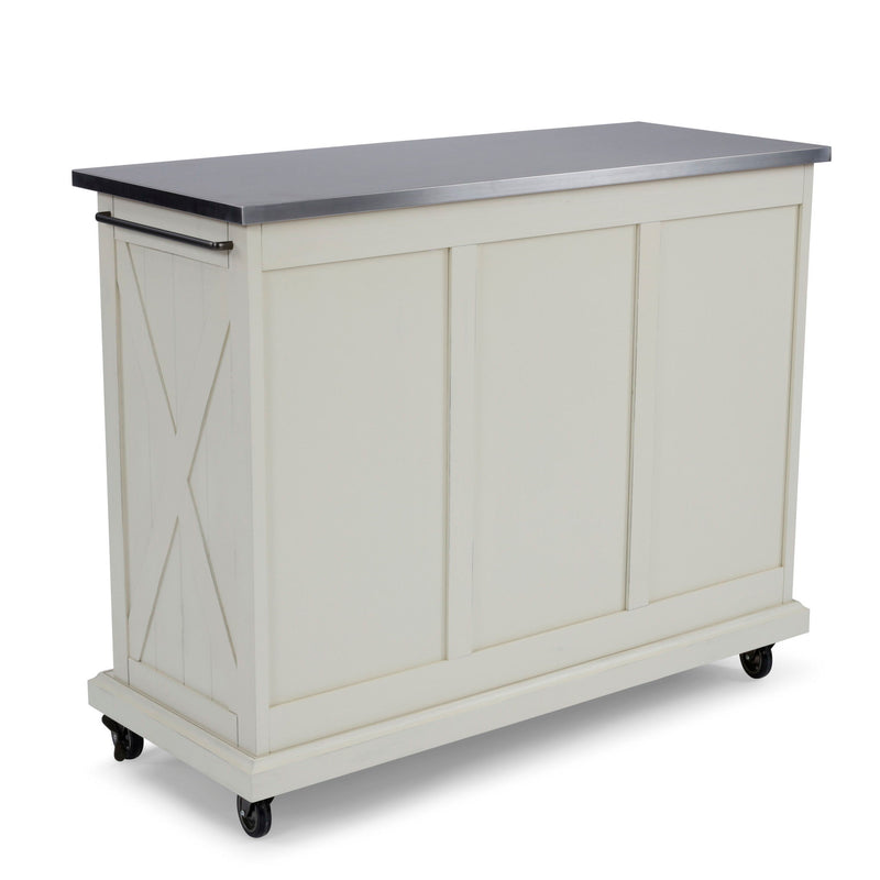 Bay Lodge - Kitchen Cart - Wood in White
