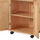General Line - Kitchen Cart - Wood - Light Brown - 33.75"