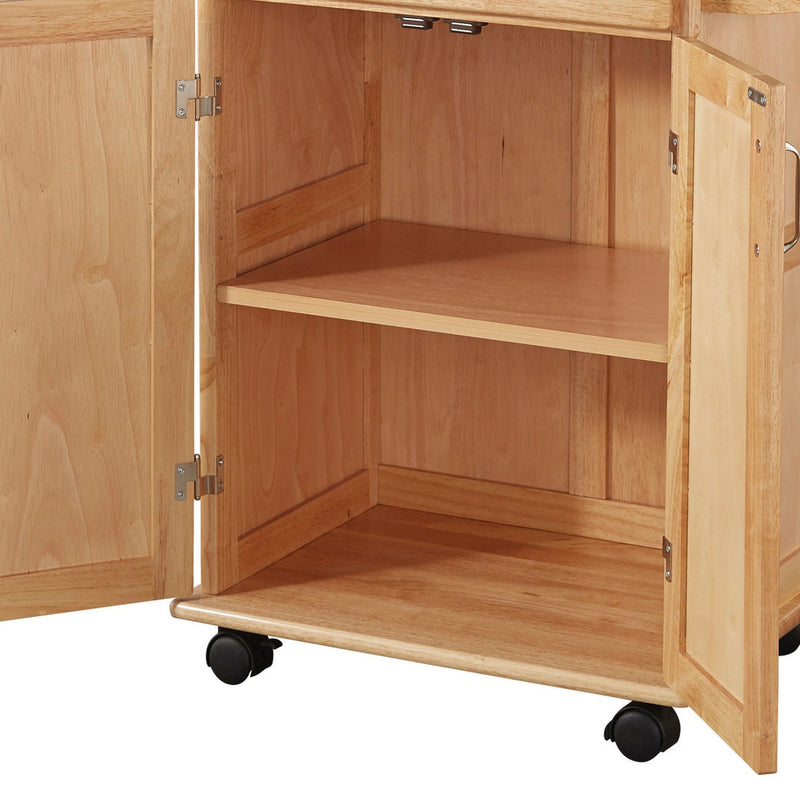 General Line - Kitchen Cart - Wood - Light Brown - 33.75"