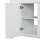 Bathroom Vanity With Ceramic Sink, Soft Close Doors, Adjustable Shelves