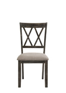 Claudia II - Weathered 7 Pieces Dining Room Set - Gray