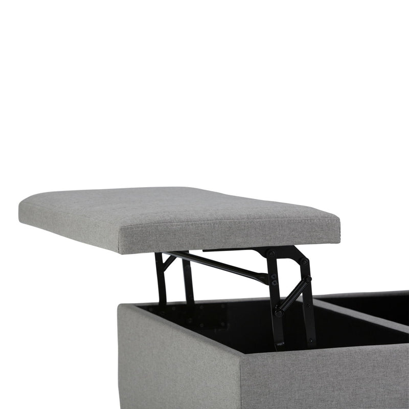 Ellis - Coffee Table Storage Ottoman Contemporary Design