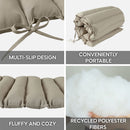 2 Piece Outdoor Chaise Lounge Chair Cushion Set