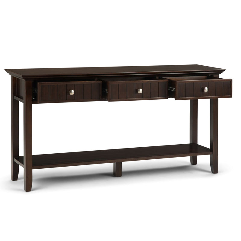 Acadian - Wide Console Sofa Table - Brunette Brown