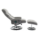Ergonomic Recliner Chair With Ottoman, Modern 360° Swivel With Footstool