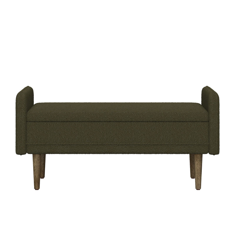 Teddy Velvet Storage Stool With Storage Space For Apartments