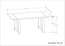 Whitley - Dining Table - Gray