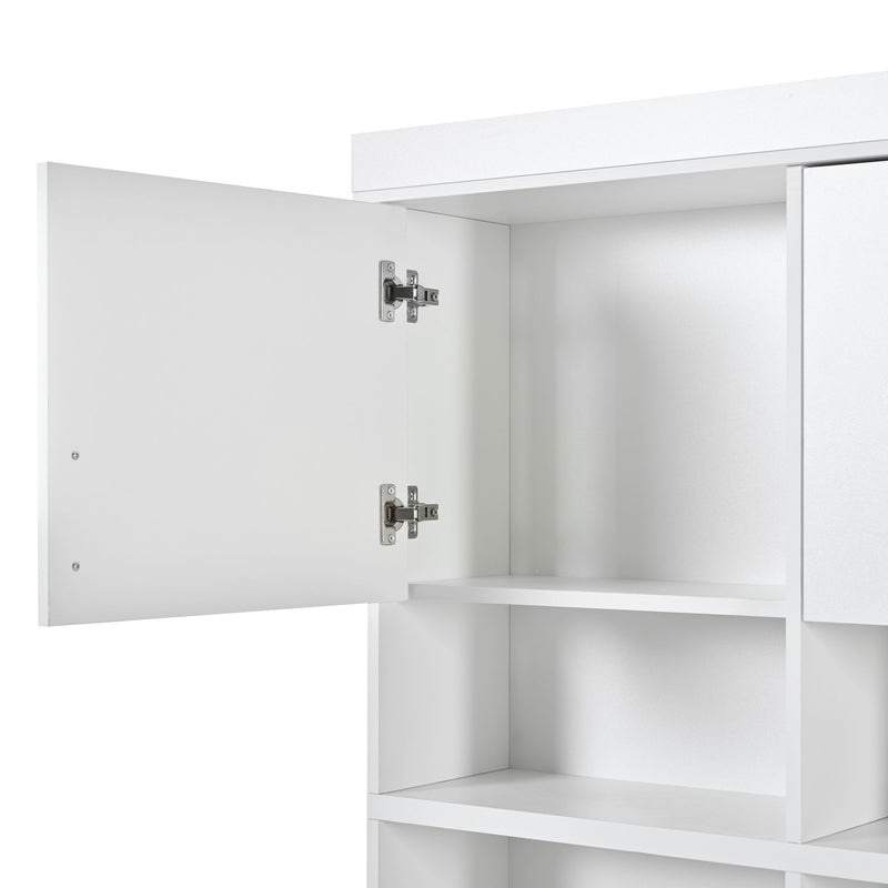 Entryway Hall Tree With Bench And Storage, 5 In 1 Coat Rack