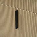 Bathroom Vanity With Ceramic Sink, Fluted Design