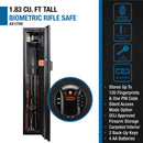 1.83 Cu Ft Biometric Keypad Rifle Safe - Black