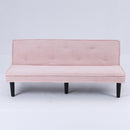 Versatile Corduroy Sofa Bed With Solid Wood Frame