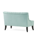 Nicole - French Style Upholstered Loveseat With Tufted Backrest