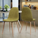 Elegant Dining Chair Set With Fabric
