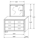Brantford - 6-Drawer Dresser With Mirror