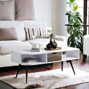 Halima - Coffee Table - White & Black