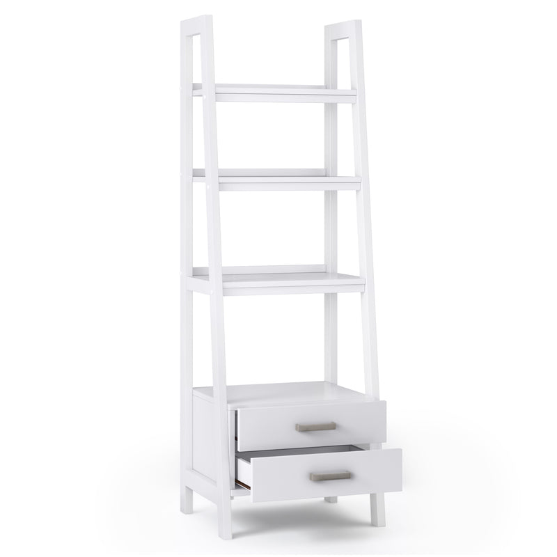 Sawhorse - Ladder Shelf with Storage
