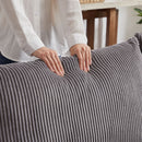 Modern Minimalist Corduroy Combination Sofa With 2 Comfort Cushions With USB & C Charging Ports