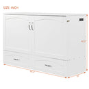 Murphy Bed With Drawer And A Set Of Sockets & USB Ports, Pulley Structure Design