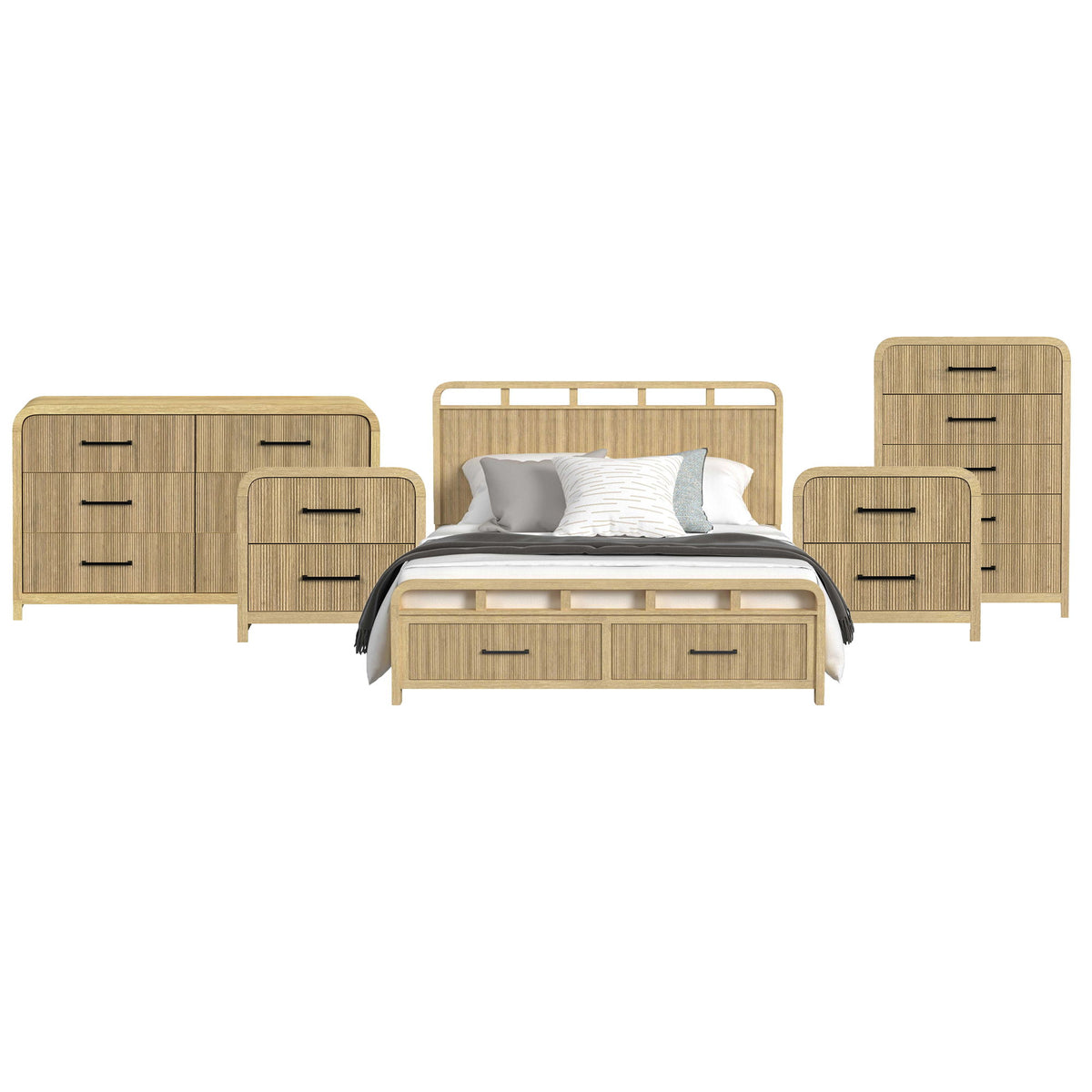 Ridgemont Storage Bedroom Set in Black by Elements International, view 21