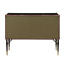 Brancaster - Console Cabinet - Top Grain Leather & Aluminum