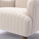 Sylvia - Striped Arm Chair - Natural
