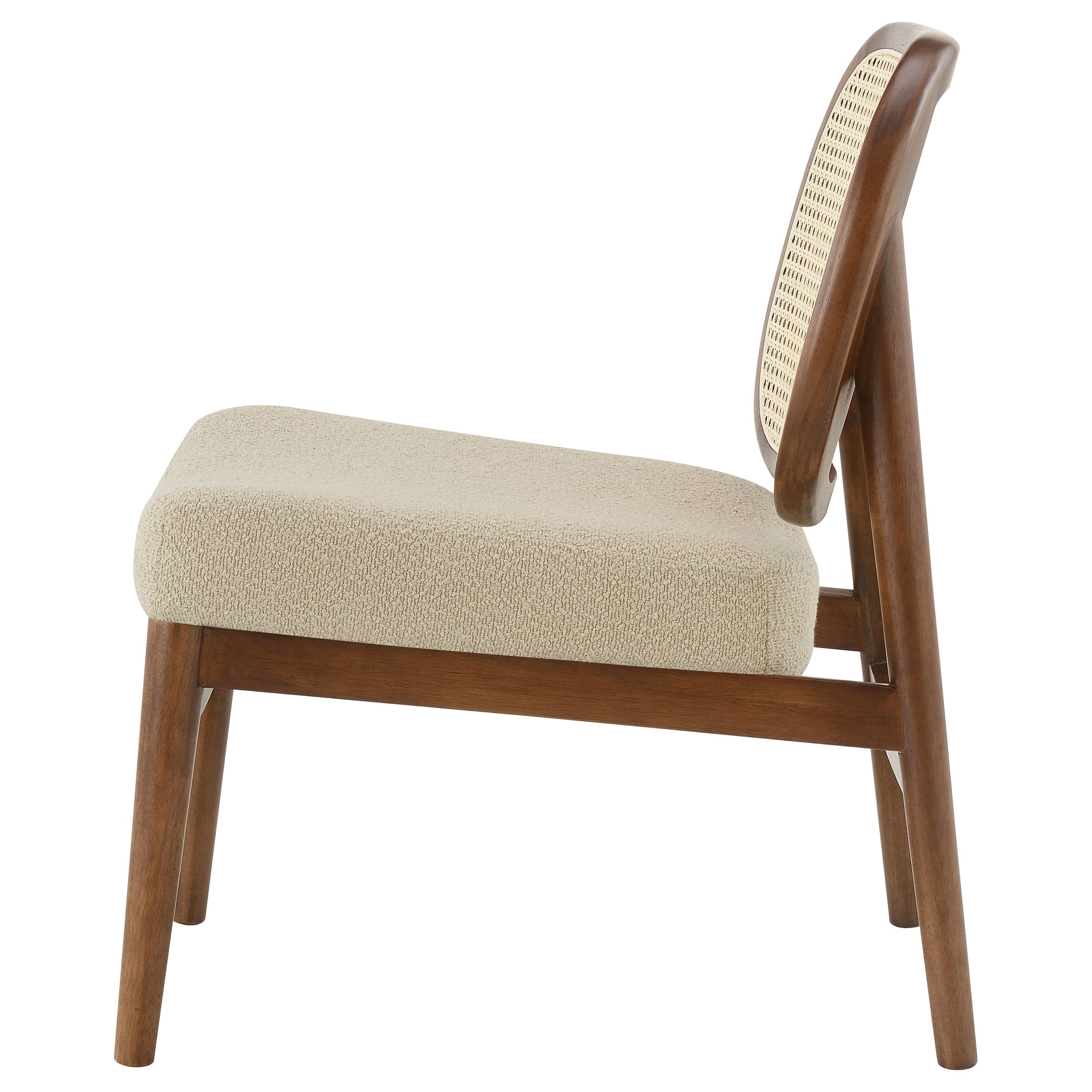 Rayo Rattan Cane Back Accent Chair with Padded Seat Camel — view 5