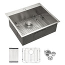 Stainless Steel Drop In Kitchen Sink, Topmount