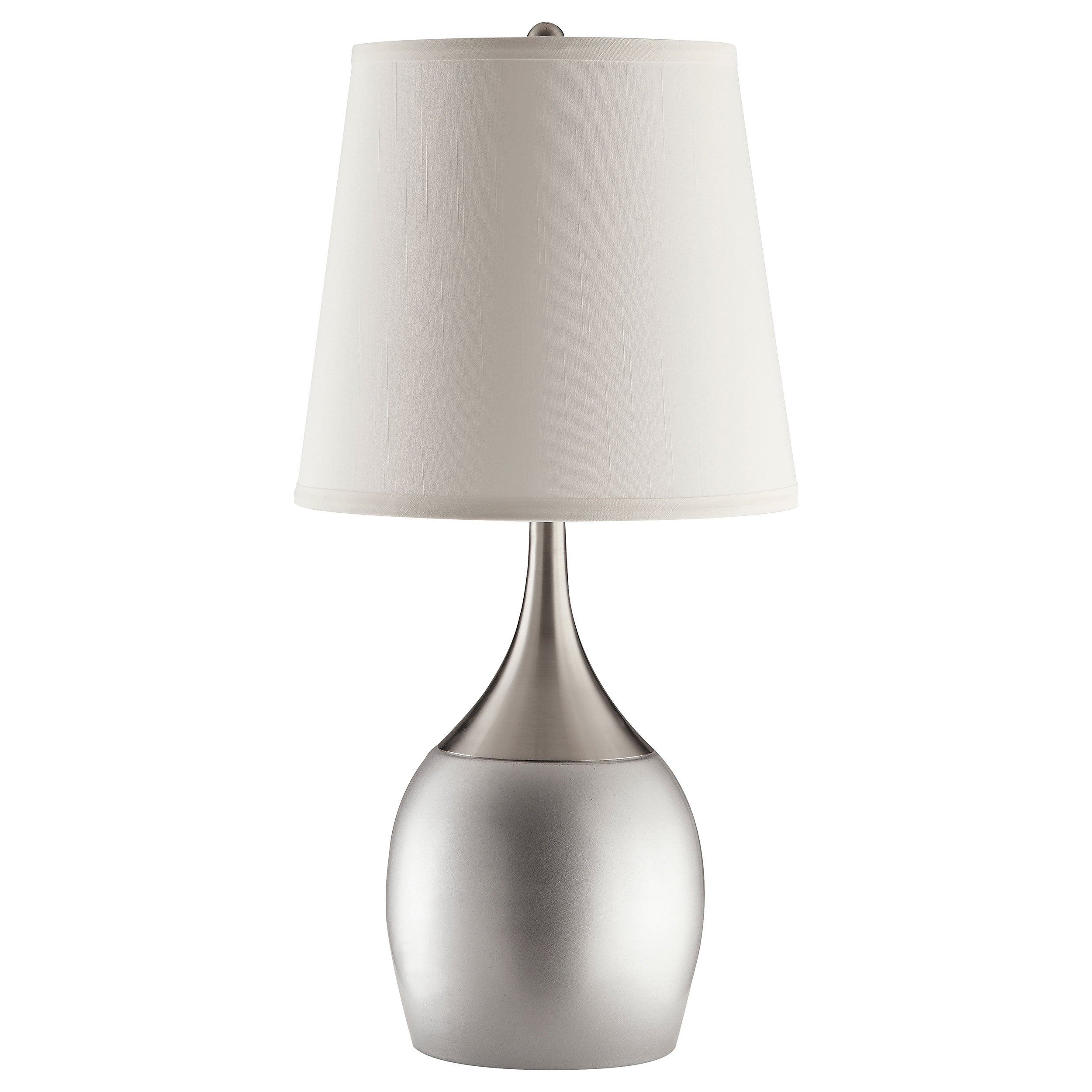 Tenya 24-inch Empire Shade Urn Table Lamp Silver (Set of 2) — view 3