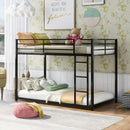 Metal Bunk Bed, Low Bunk Bed With Ladder