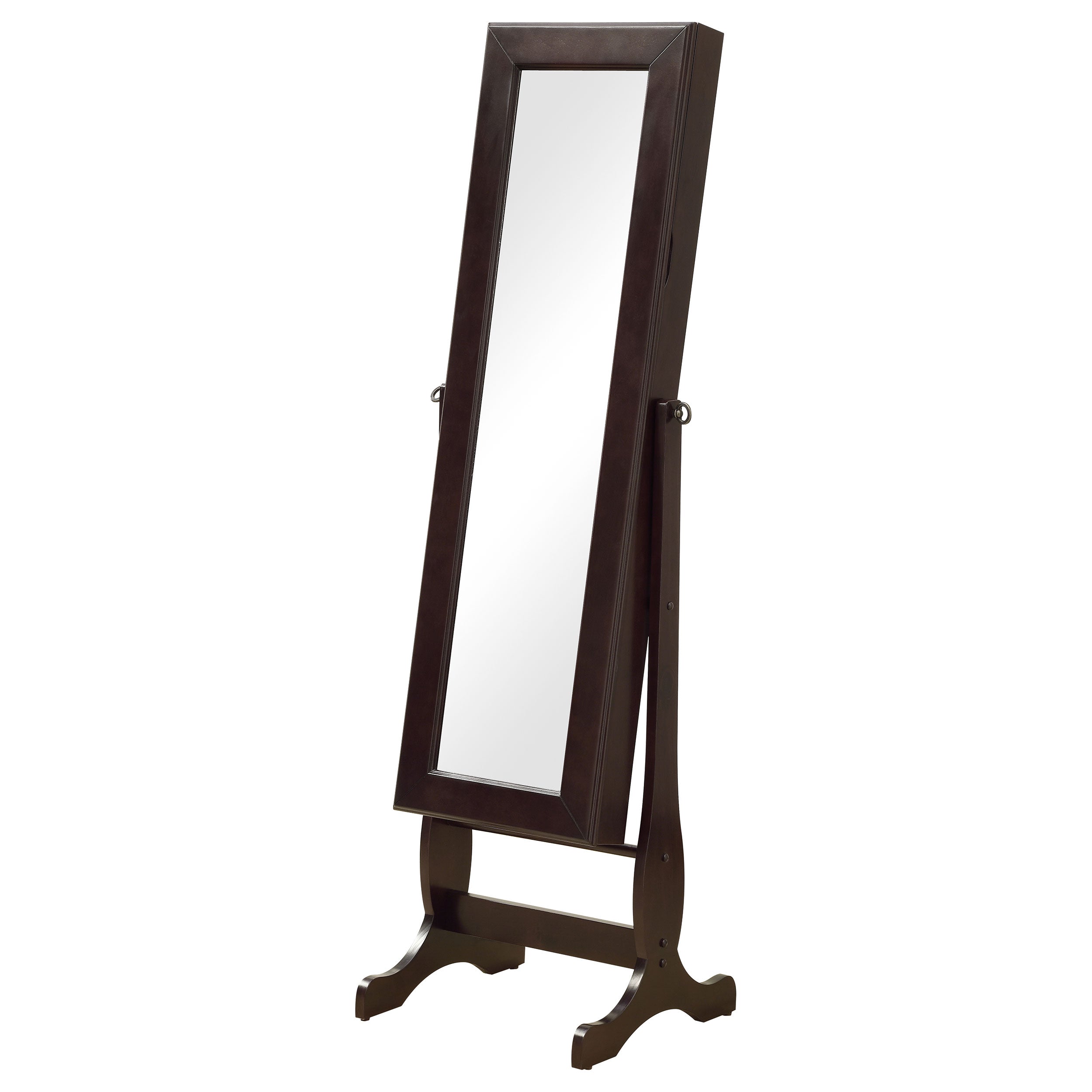 Batista Cheval Mirror with Jewelry Storage Cappuccino — view 1