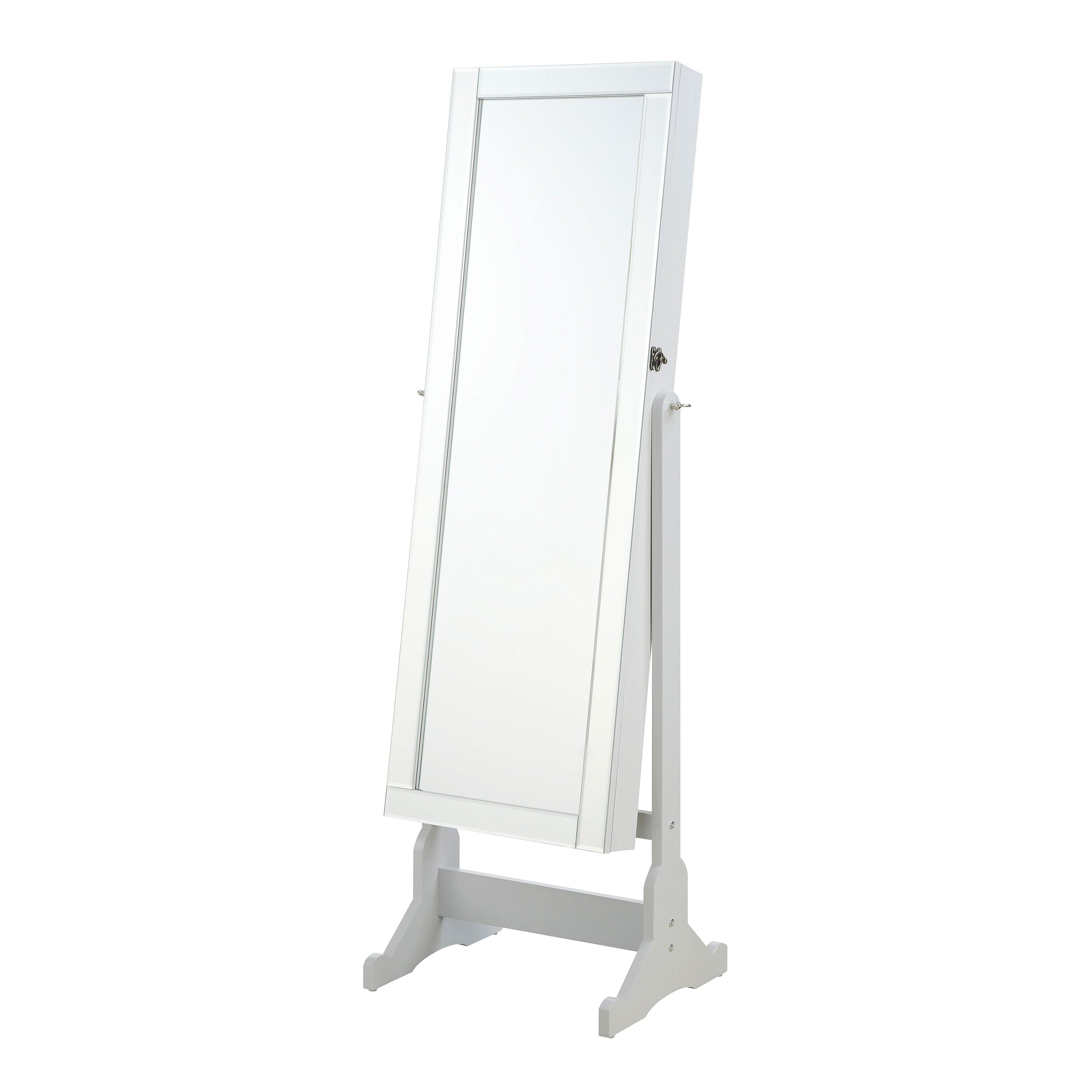 Yvonne Cheval Mirror with Jewelry Storage Dove Grey — view 1