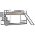 Bunk Bed With Convertible Slide And Stairway